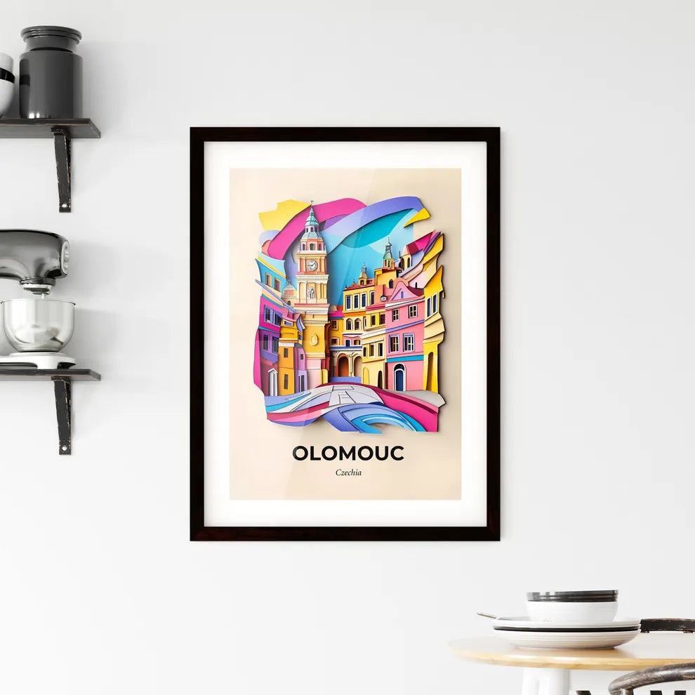 Vivid Olomouc, Czechia, Framed Wall Art