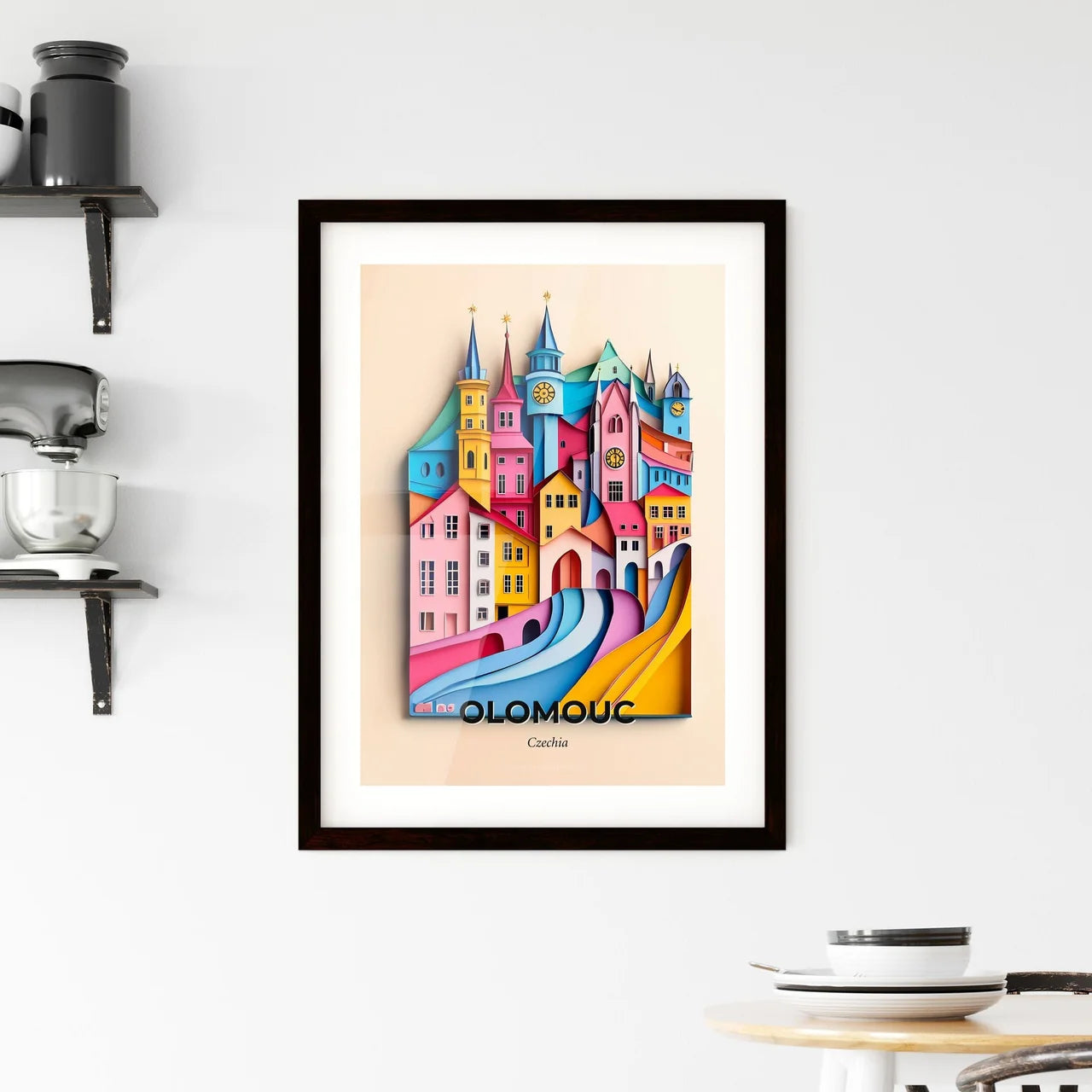 Vivid Olomouc, Czechia, Framed Wall Art