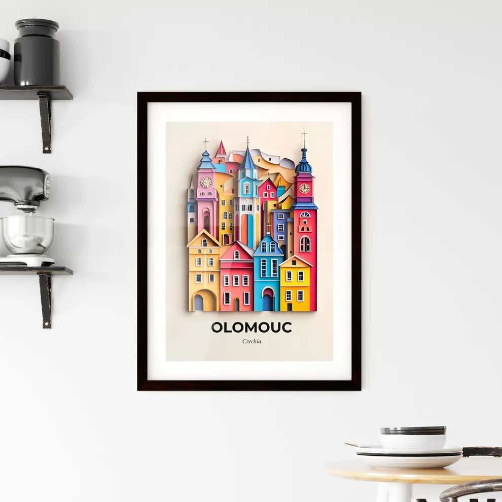 Vivid Olomouc, Czechia, Framed Wall Art