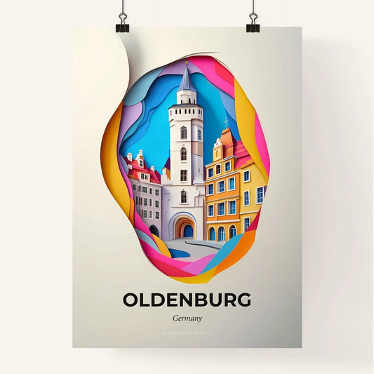Vivid Oldenburg, Germany, Colorful Poster
