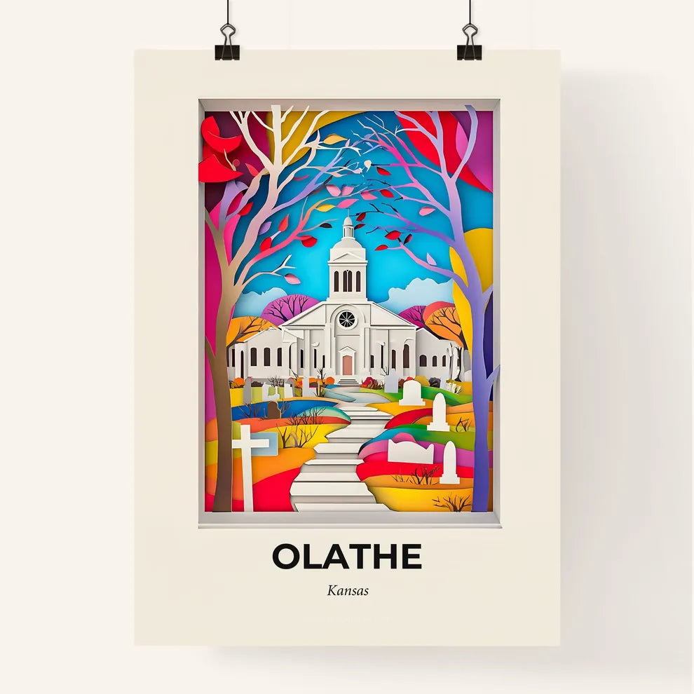 Vivid Olathe, Kansas, Colorful Poster