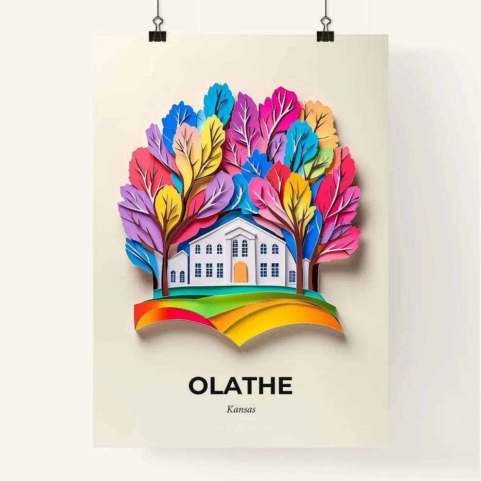 Vivid Olathe, Kansas, Colorful Poster