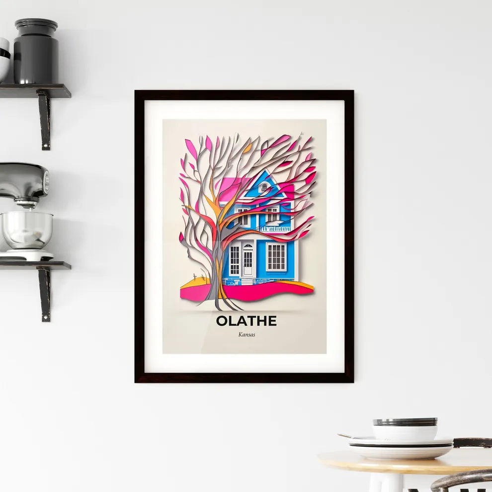 Vivid Olathe, Kansas, Framed Wall Art