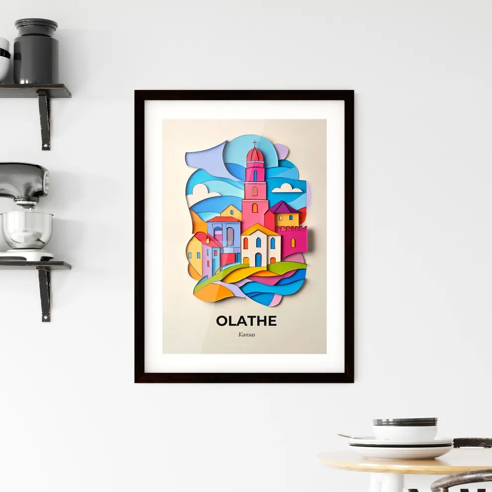 Vivid Olathe, Kansas, Framed Wall Art