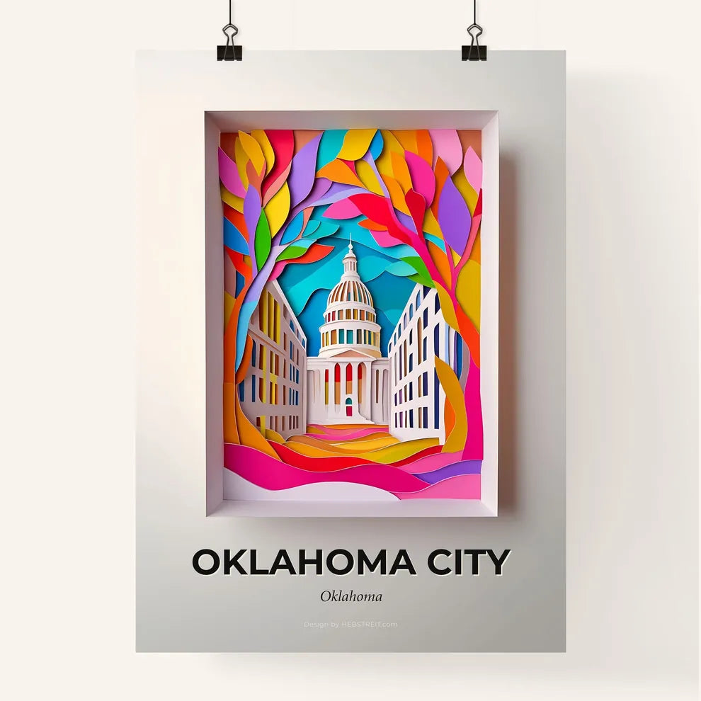 Vivid Oklahoma City, Oklahoma, Colorful Poster