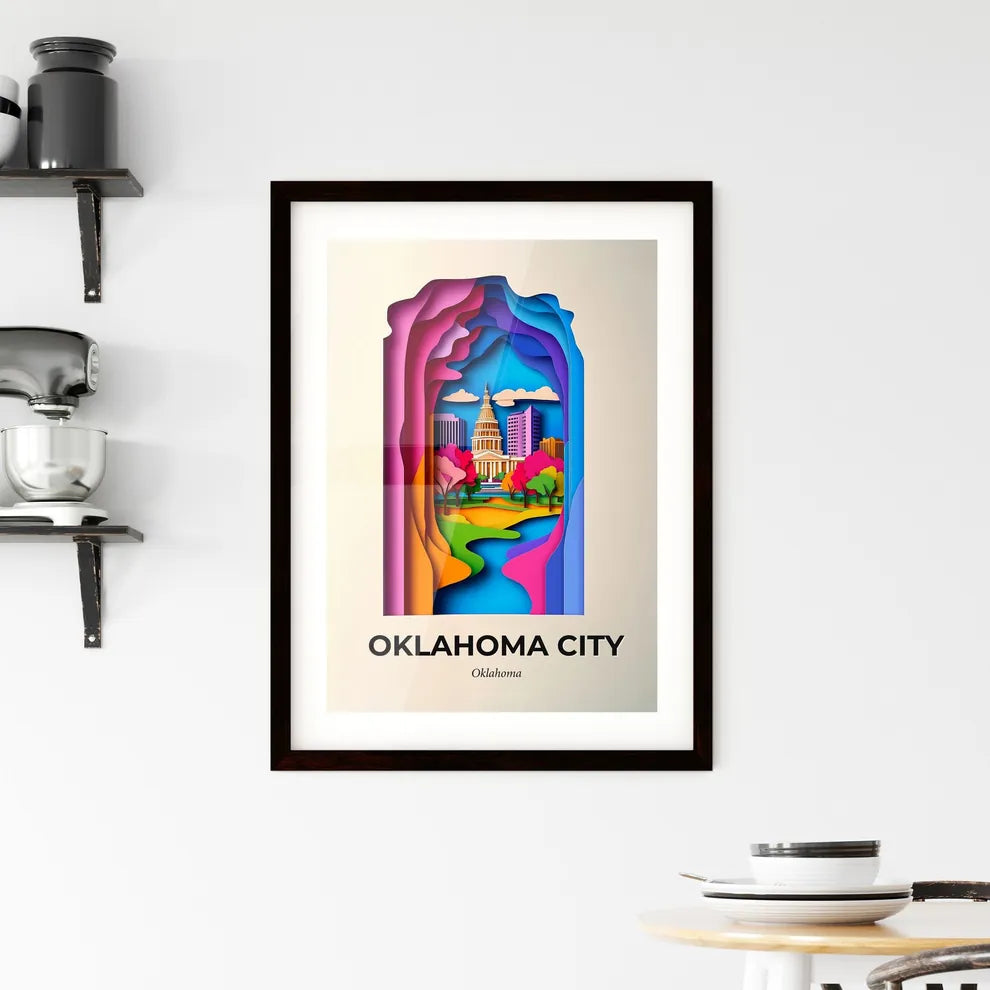 Vivid Oklahoma City, Oklahoma, Framed Wall Art
