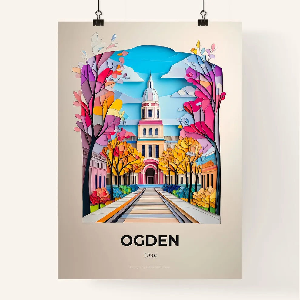 Vivid Ogden, Utah, Colorful Poster