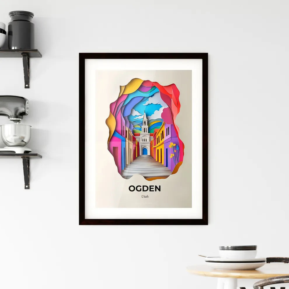 Vivid Ogden, Utah, Framed Wall Art