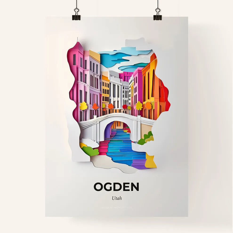 Vivid Ogden, Utah, Colorful Poster