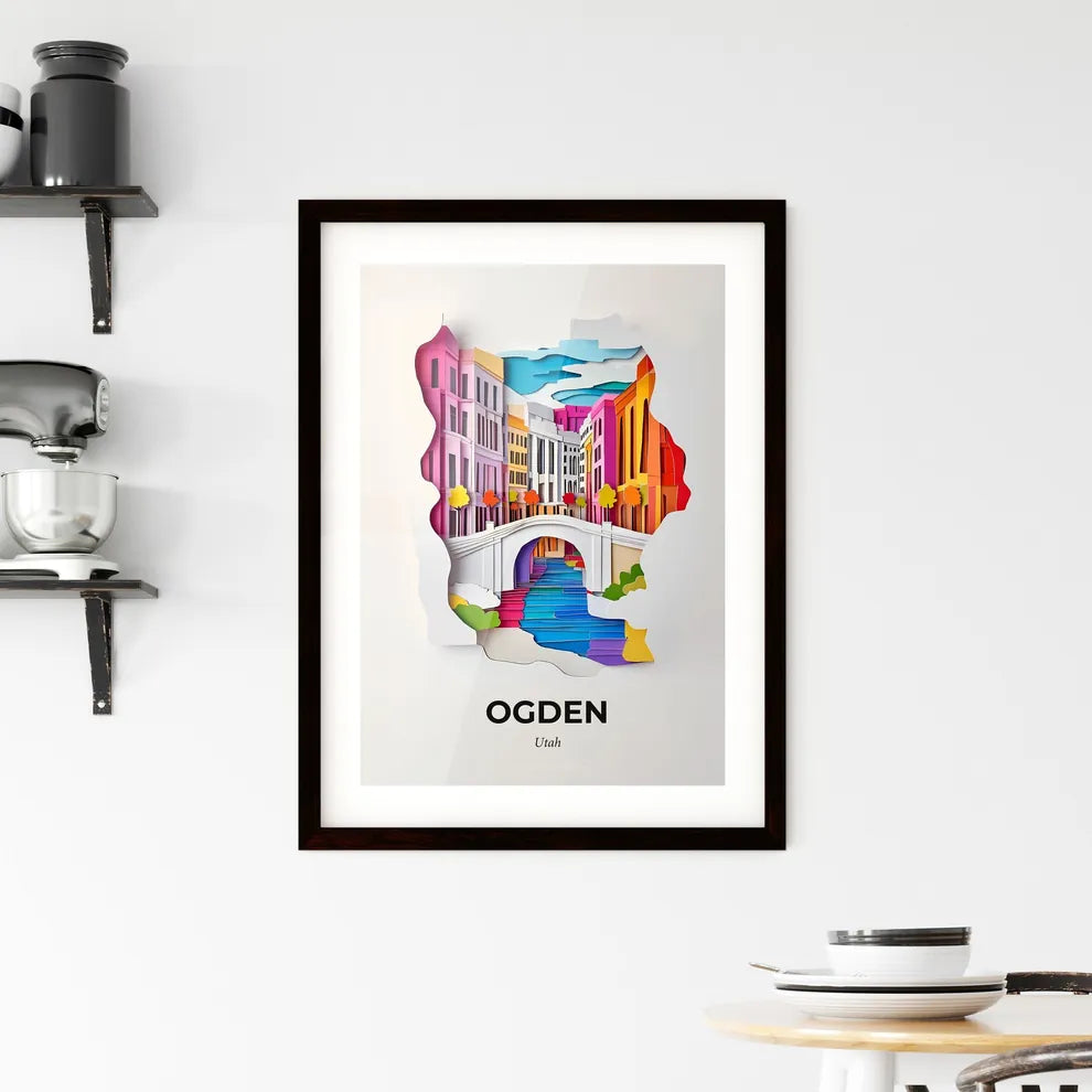 Vivid Ogden, Utah, Framed Wall Art