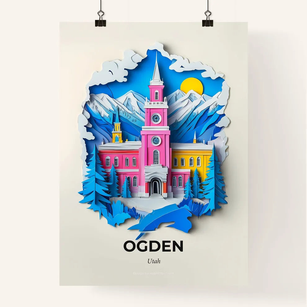 Vivid Ogden, Utah, Colorful Poster