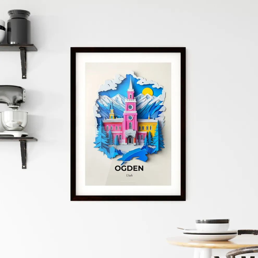 Vivid Ogden, Utah, Framed Wall Art