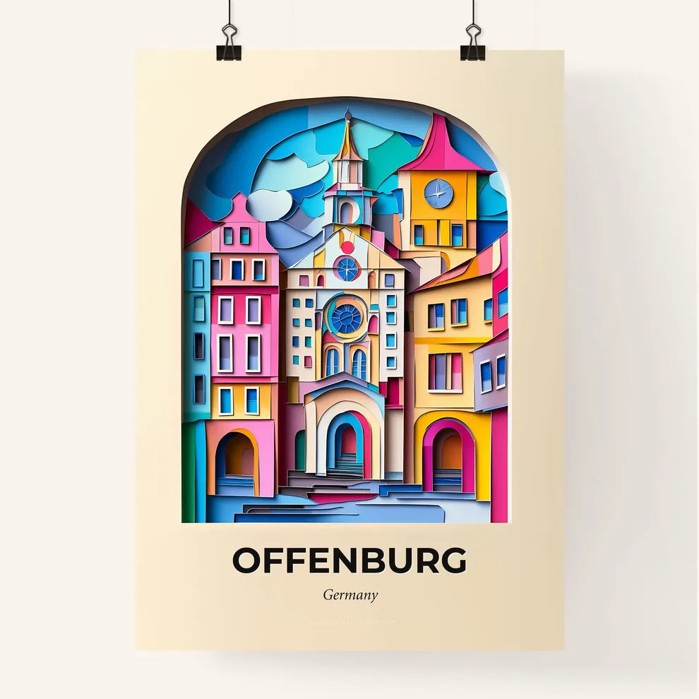 Vivid Offenburg, Germany, Colorful Poster