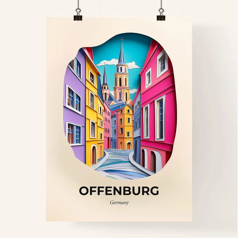 Vivid Offenburg, Germany, Colorful Poster