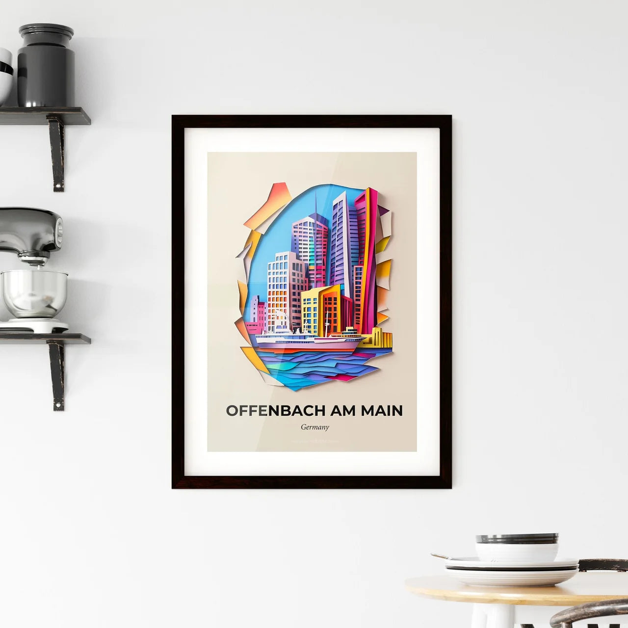 Vivid Offenbach am Main, Germany, Framed Wall Art