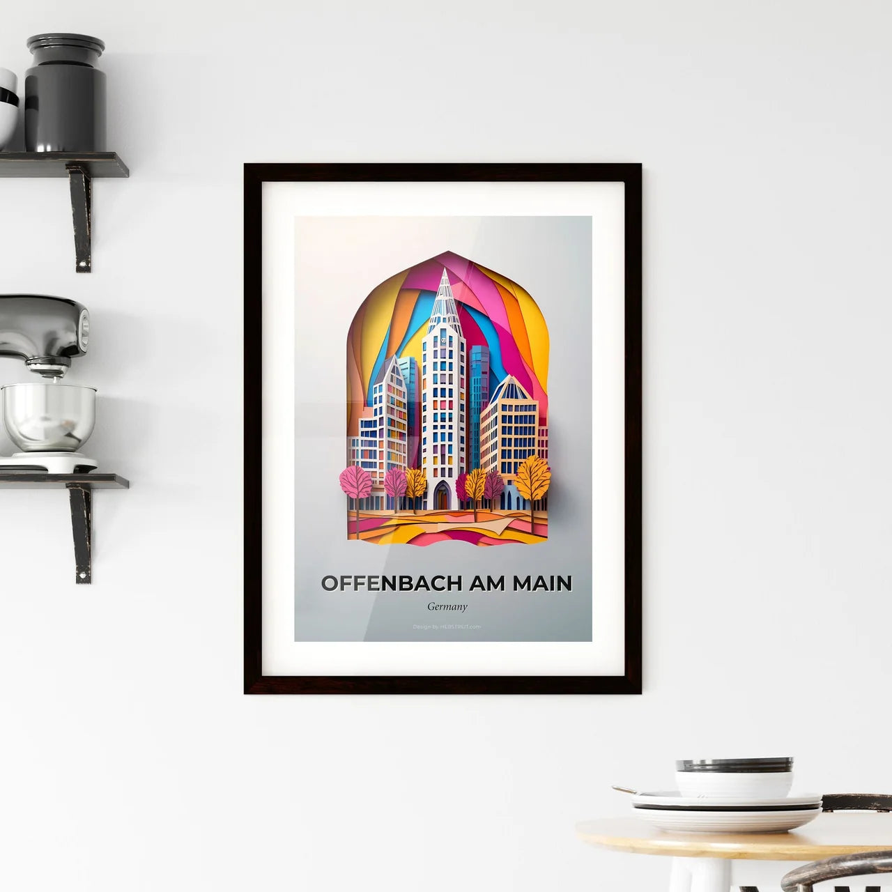 Vivid Offenbach am Main, Germany, Framed Wall Art