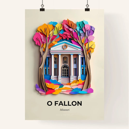 Vivid O Fallon, Missouri, Colorful Poster