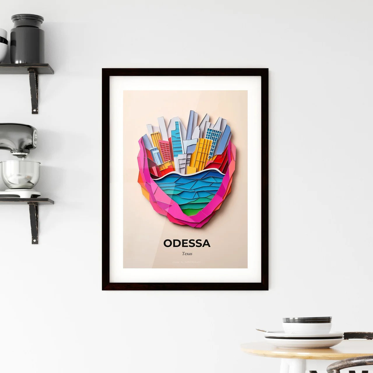 Vivid Odessa, Texas, Framed Wall Art