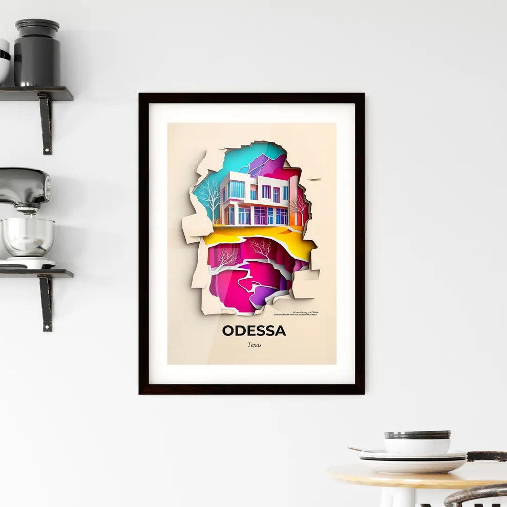 Vivid Odessa, Texas, Framed Wall Art