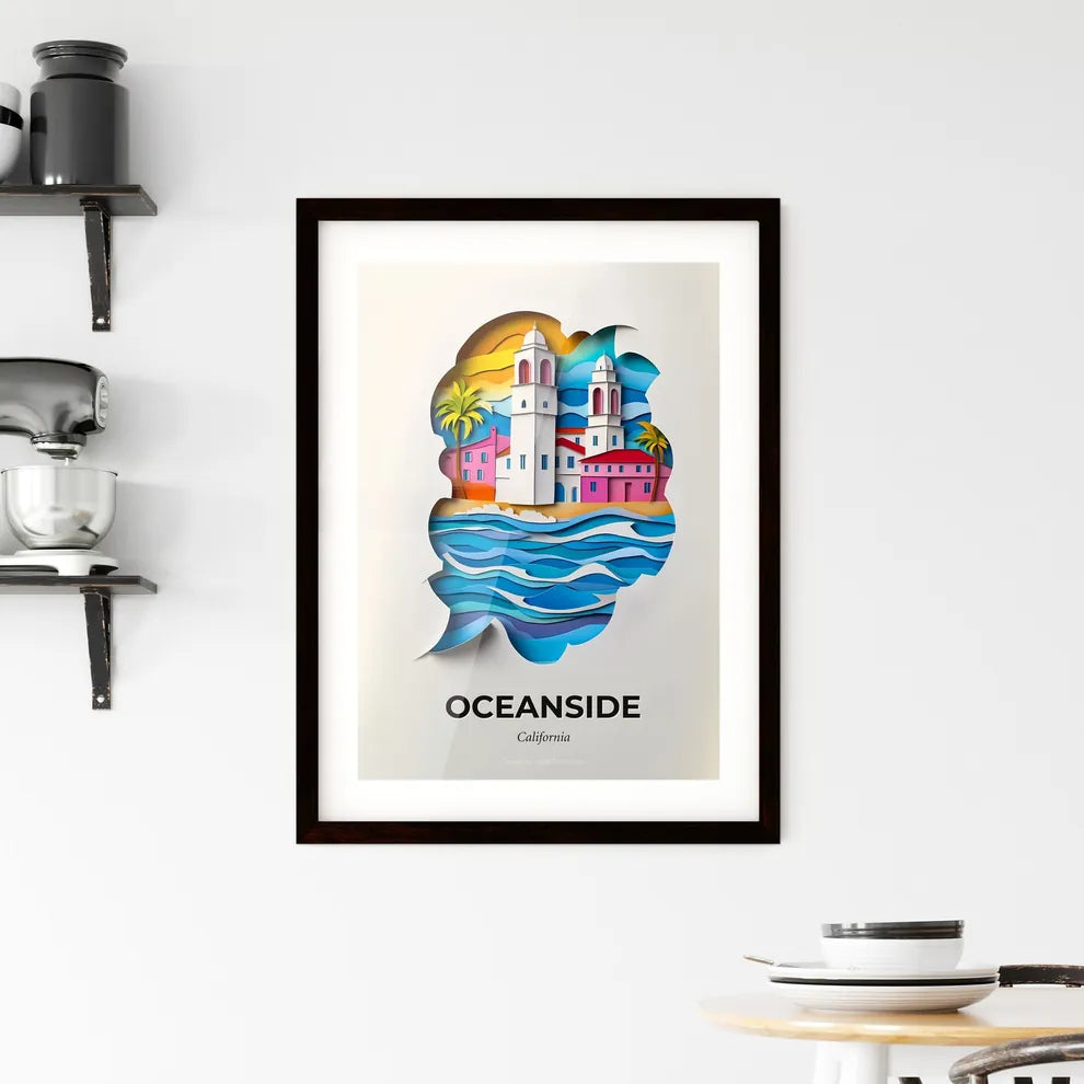 Vivid Oceanside, California, Framed Wall Art