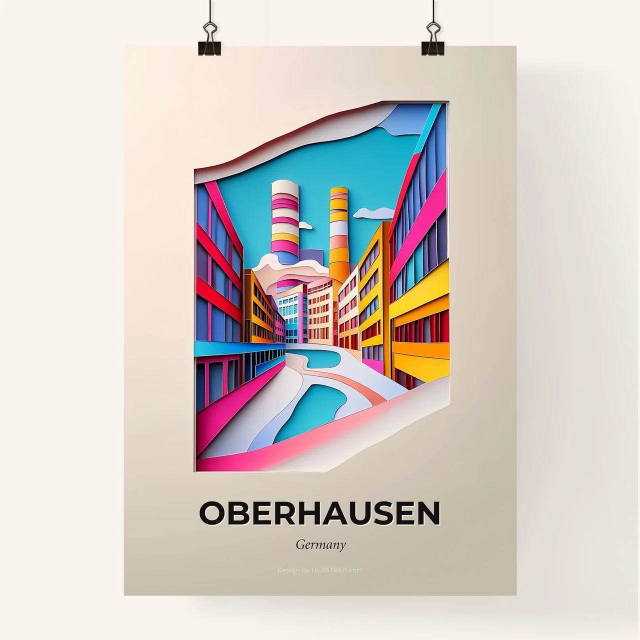 Vivid Oberhausen, Germany, Colorful Poster