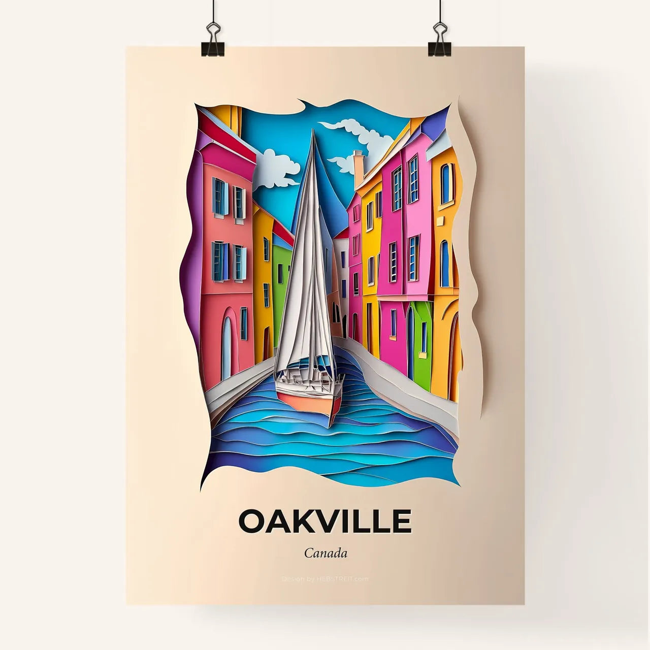 Vivid Oakville, Canada, Colorful Poster