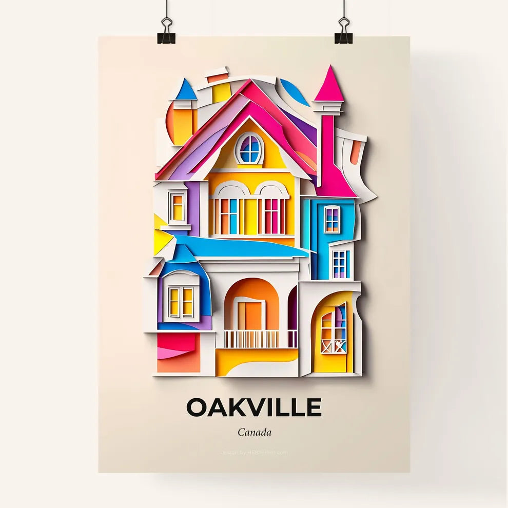 Vivid Oakville, Canada, Colorful Poster