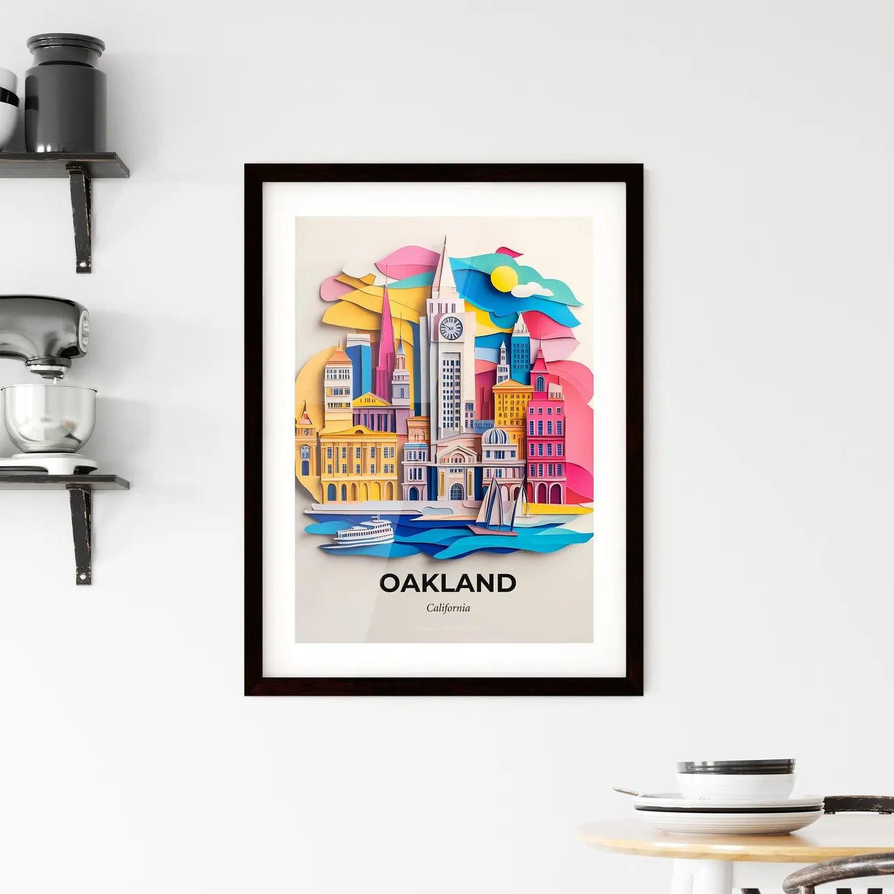 Vivid Oakland, California, Framed Wall Art