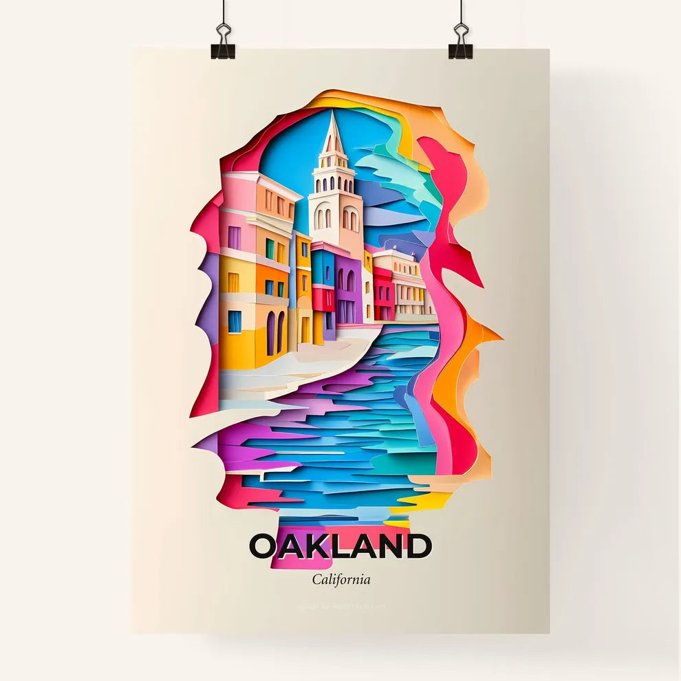 Vivid Oakland, California, Colorful Poster