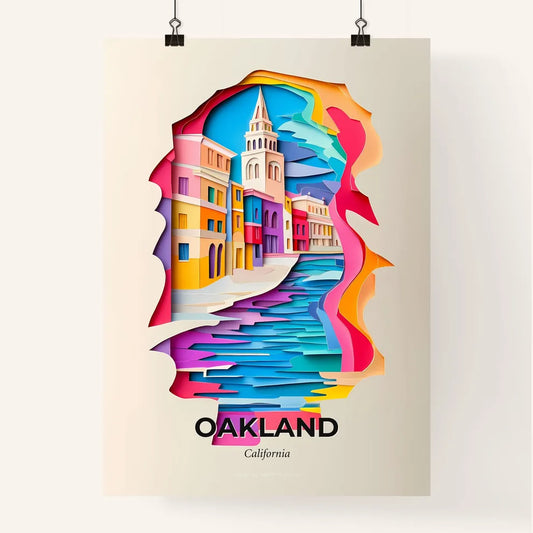 Vivid Oakland, California, Colorful Poster