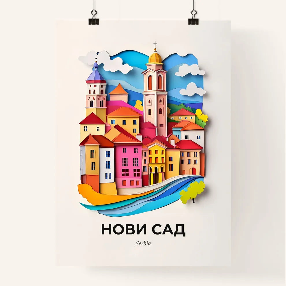 Vivid Novi Sad, Serbia, Colorful Poster