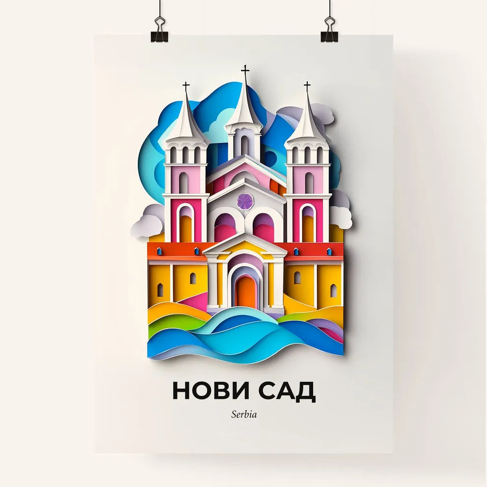 Vivid Novi Sad, Serbia, Colorful Poster