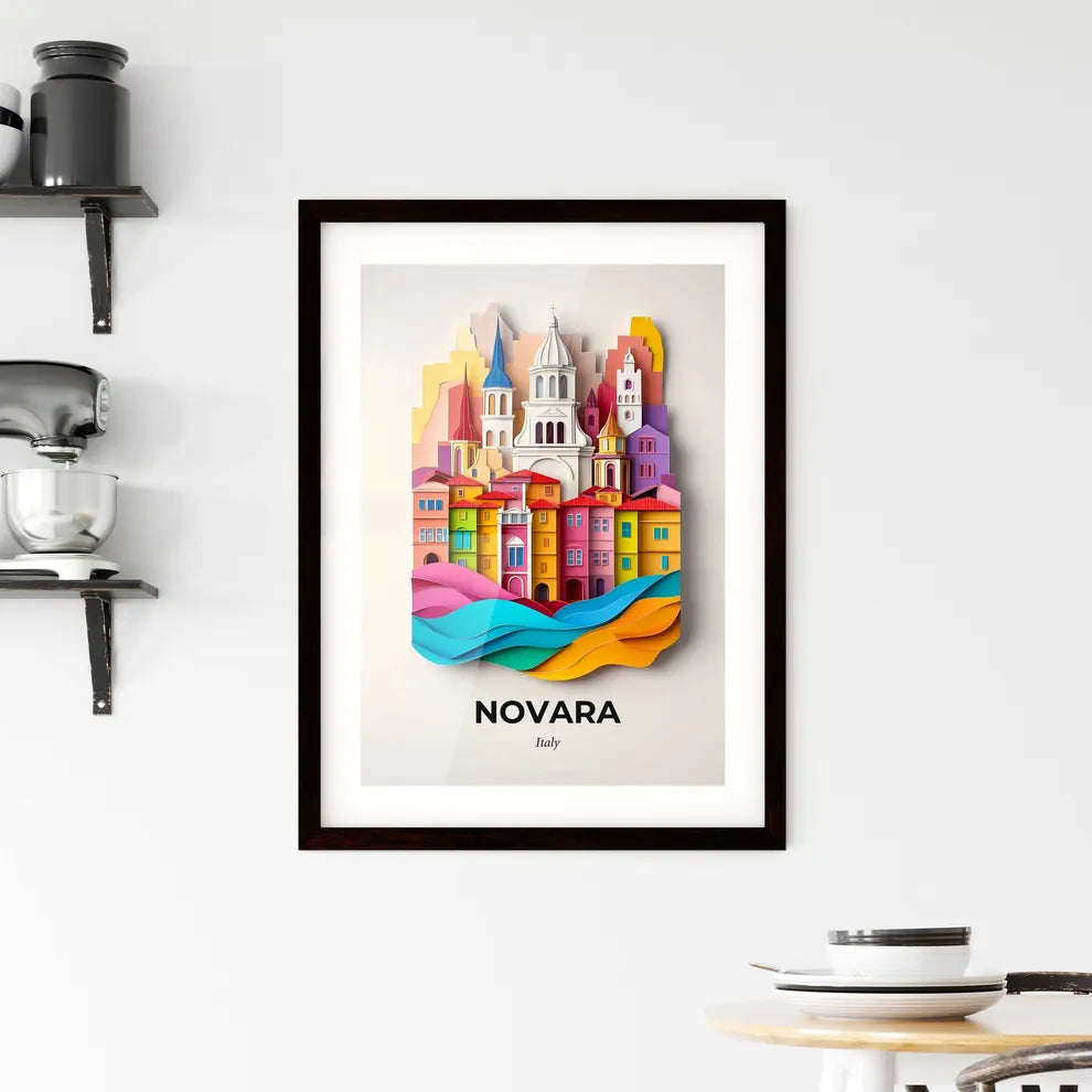 Vivid Novara, Italy, Framed Wall Art