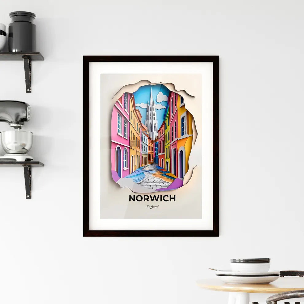 Vivid Norwich, England, Framed Wall Art