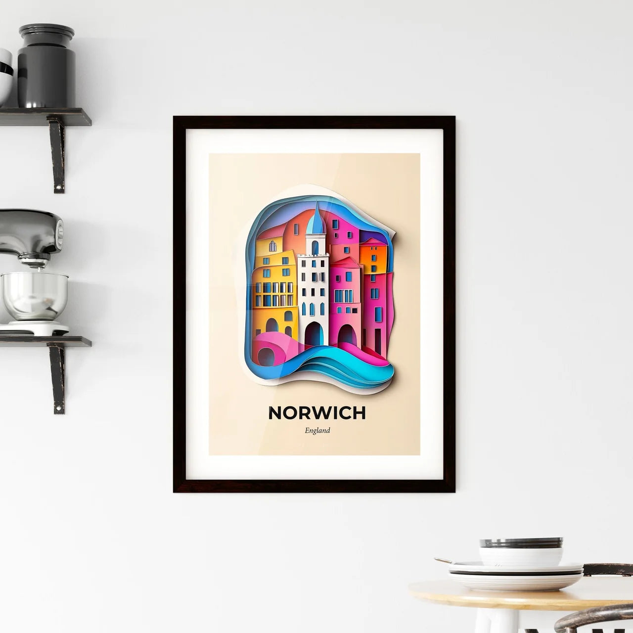 Vivid Norwich, England, Framed Wall Art