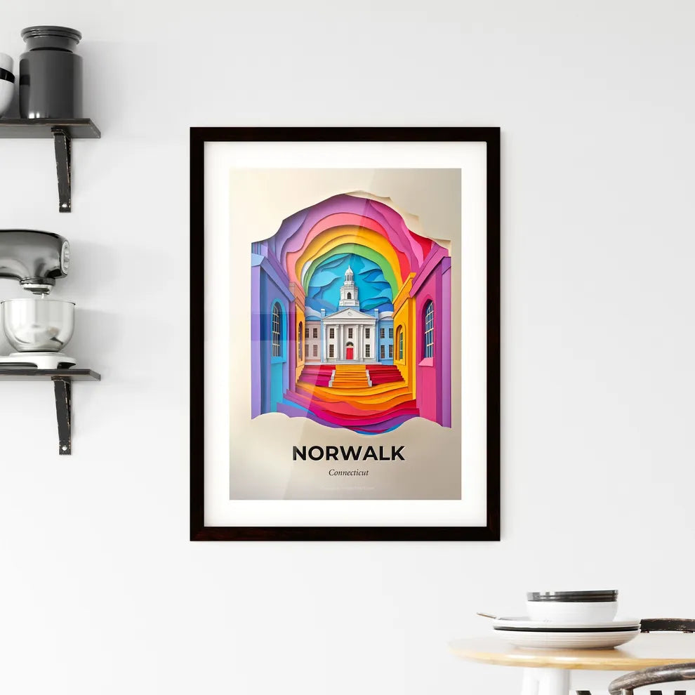 Vivid Norwalk, Connecticut, Framed Wall Art