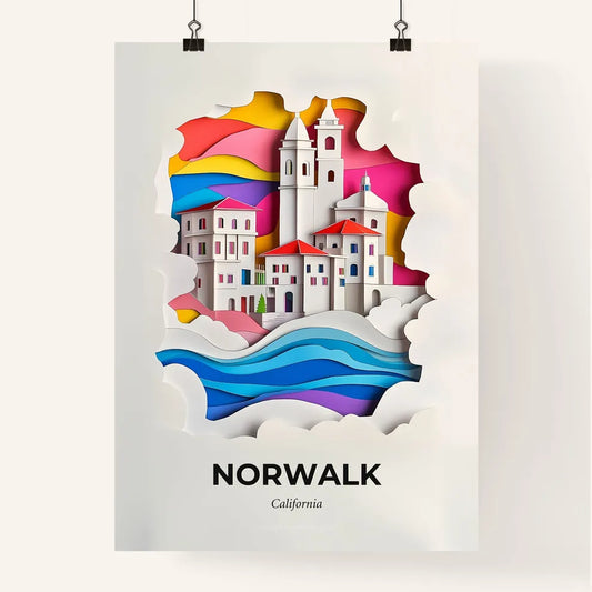 Vivid Norwalk, California, Colorful Poster