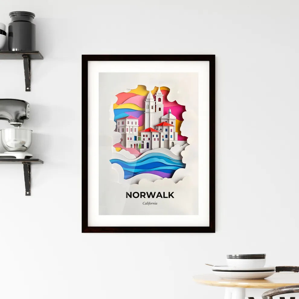 Vivid Norwalk, California, Framed Wall Art