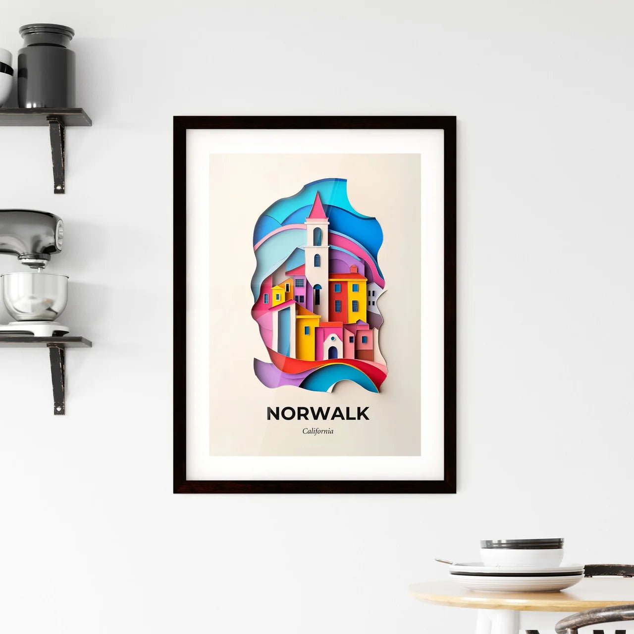 Vivid Norwalk, California, Framed Wall Art