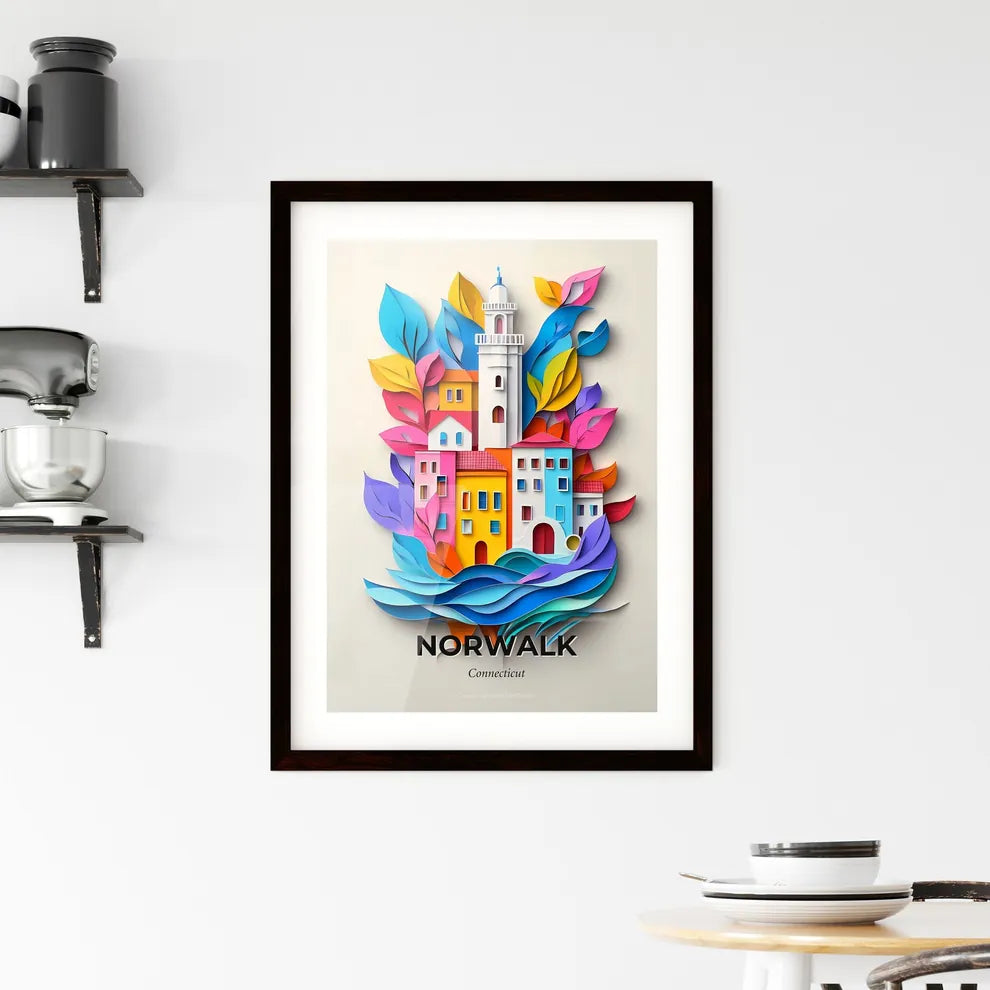 Vivid Norwalk, Connecticut, Framed Wall Art