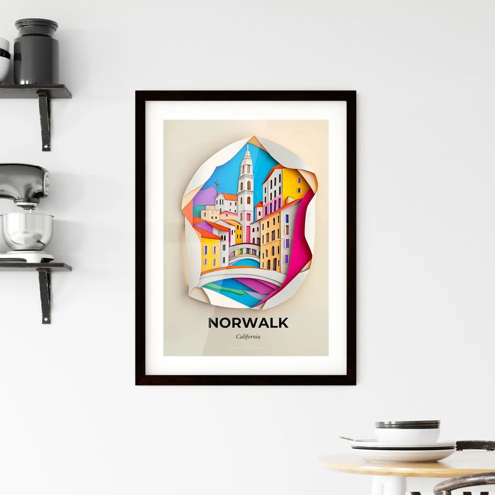 Vivid Norwalk, California, Framed Wall Art