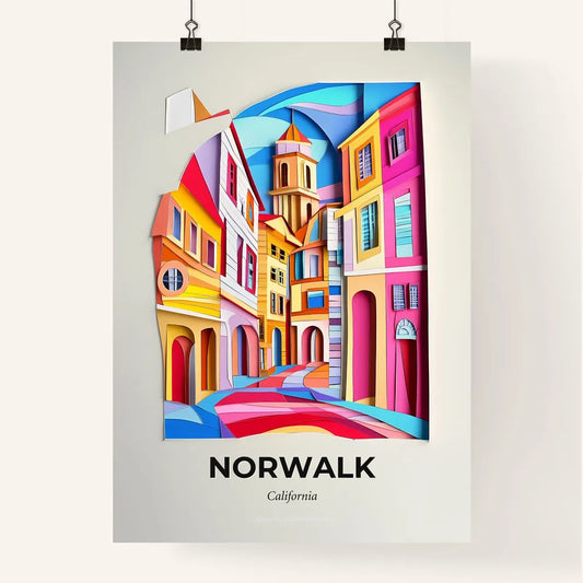 Vivid Norwalk, California, Colorful Poster