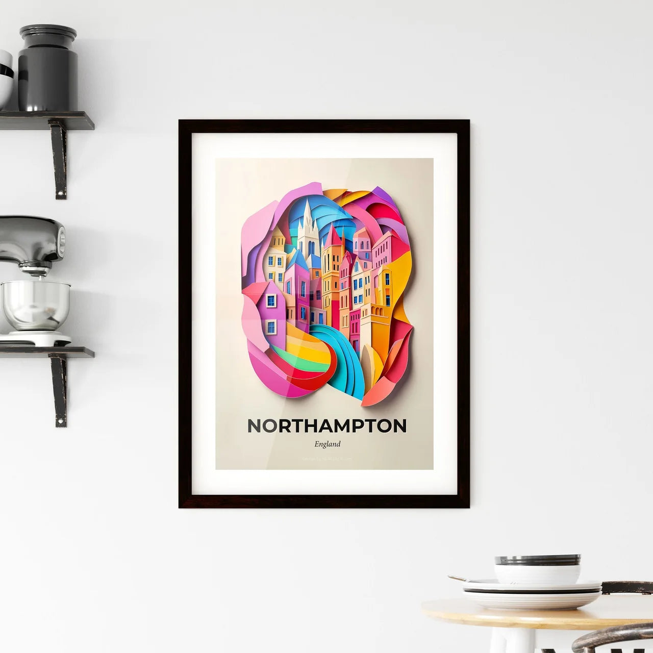 Vivid Northampton, England, Framed Wall Art