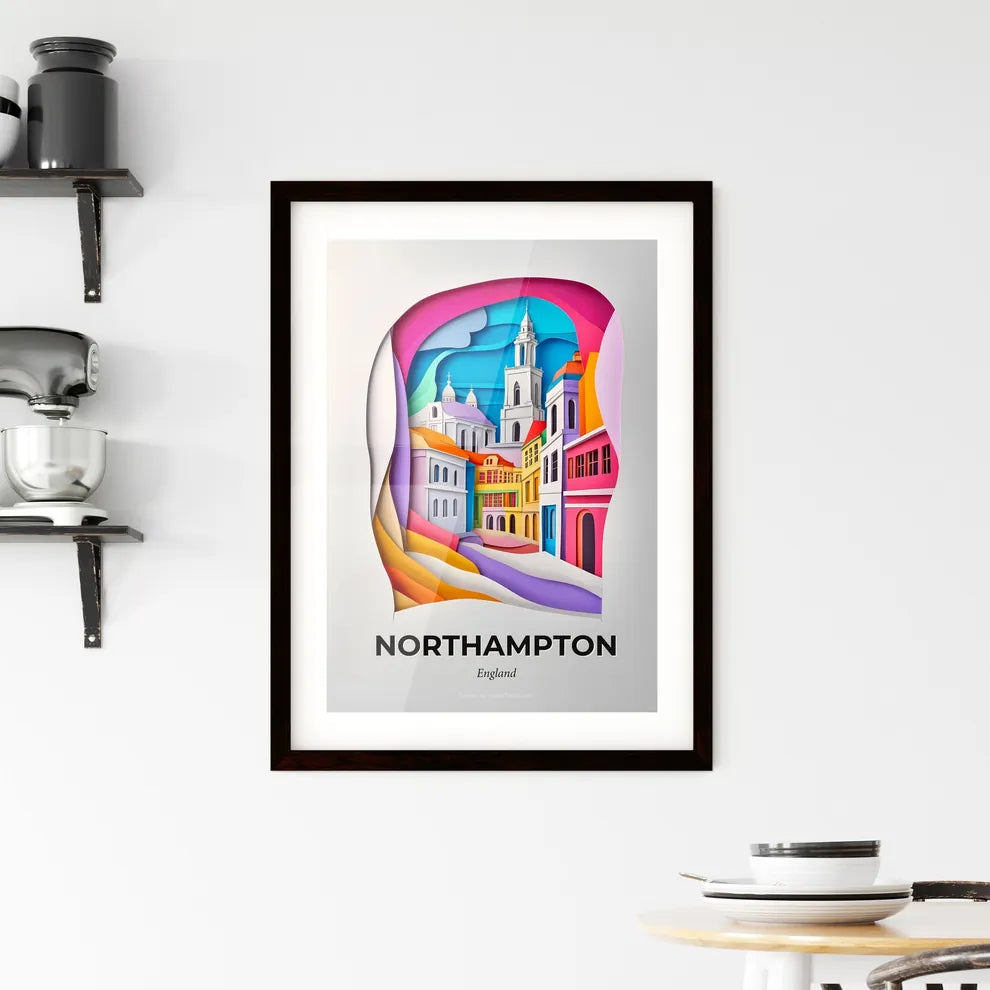 Vivid Northampton, England, Framed Wall Art