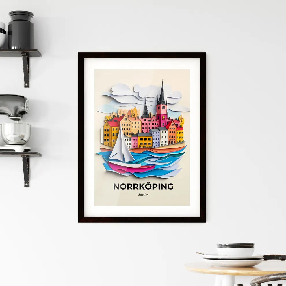 Vivid Norrköping, Sweden, Framed Wall Art