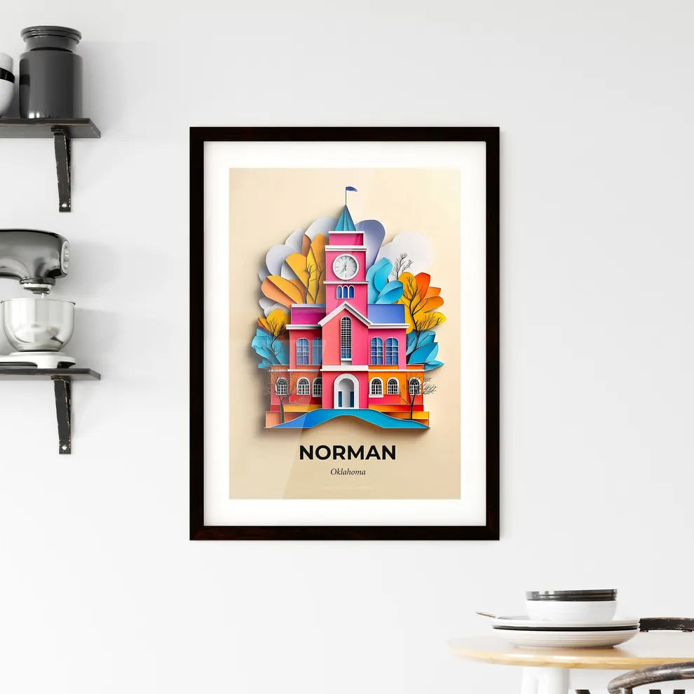 Vivid Norman, Oklahoma, Framed Wall Art