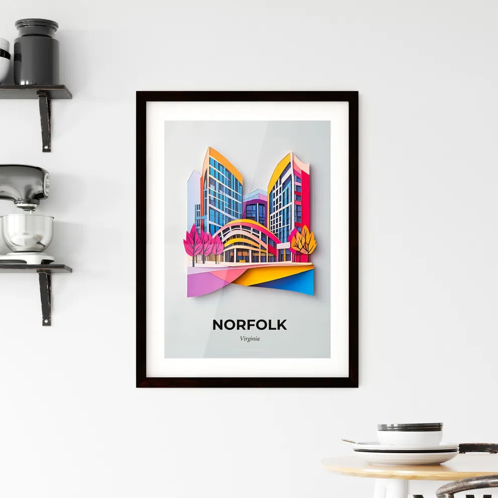 Vivid Norfolk, Virginia, Framed Wall Art