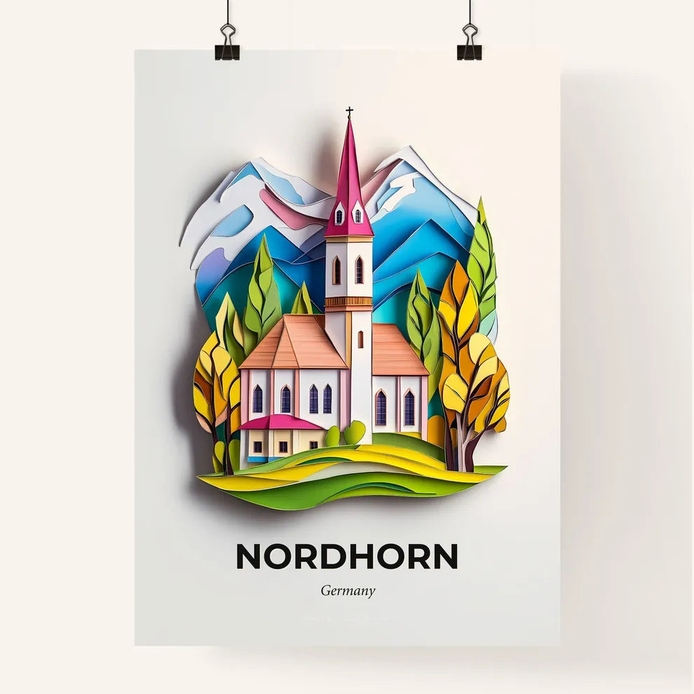 Vivid Nordhorn, Germany, Colorful Poster
