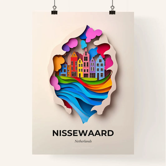 Vivid Nissewaard, Netherlands, Colorful Poster