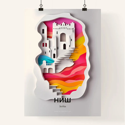 Vivid Niš, Serbia, Colorful Poster